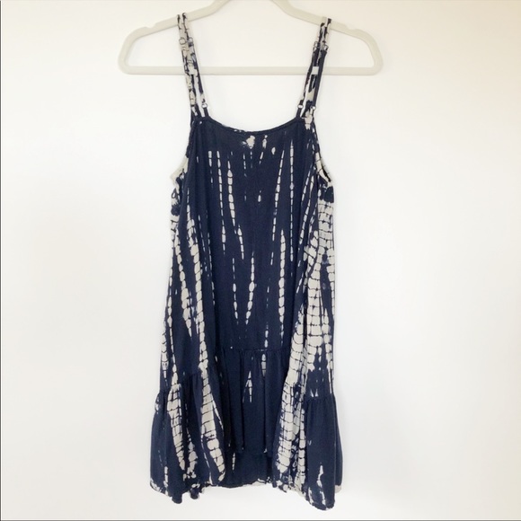 Braeve Tye Dye drop waist Cami Tunic Blue S - Picture 2 of 9
